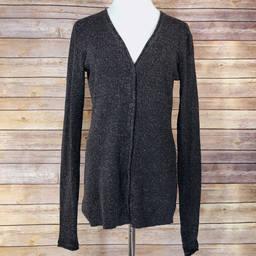 T Alexander Wang Heather Grey Cardigan Sweater